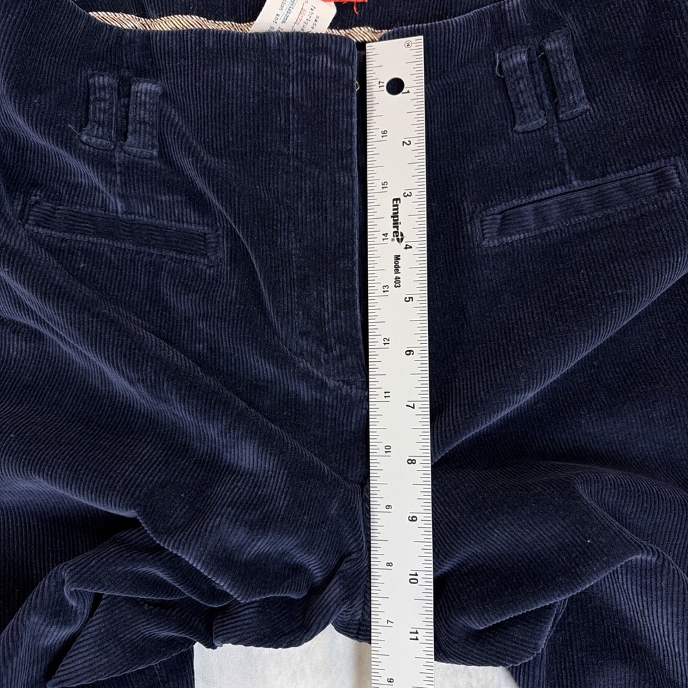 Cartonnier Corduroy Wide Leg Pants Womens 8 Navy Blue High Rise Trouser - Picture 6 of 10